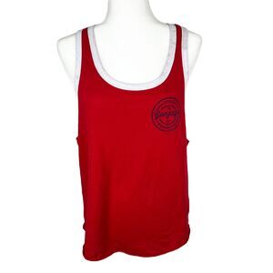 Gonzaga Bulldogs Victoria's Secret 5th & Ocean Tank Top Women Medium Red Ringer